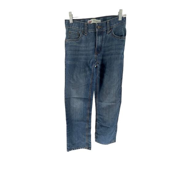 Levi's Medium Blue Denim 505 Regular Fit Straight Leg Jeans Youth Size 12 26x26 - Picture 2 of 9